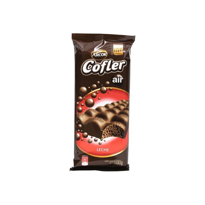 Chocolate con leche air Cofler paquete 100 gramos
