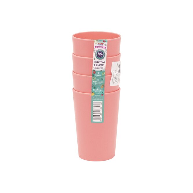 Vaso de Plástico San Remo 4 unidades