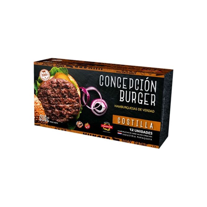Hamburguesa de Costilla Concepción Burger 12 unidades