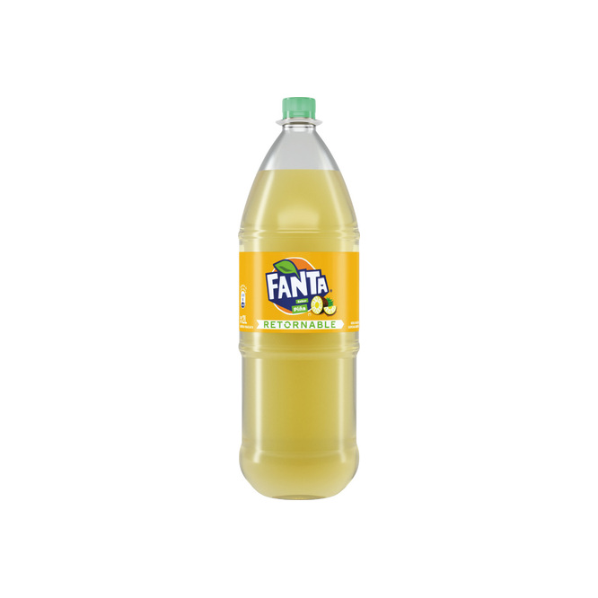 Gaseosa Retornable sabor Piña en botella Fanta 2 litros