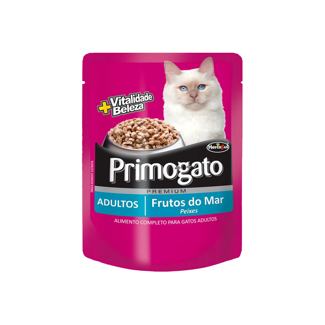ALIMENTO P/GATO PRIMOGATO ADUL PESC 85G
