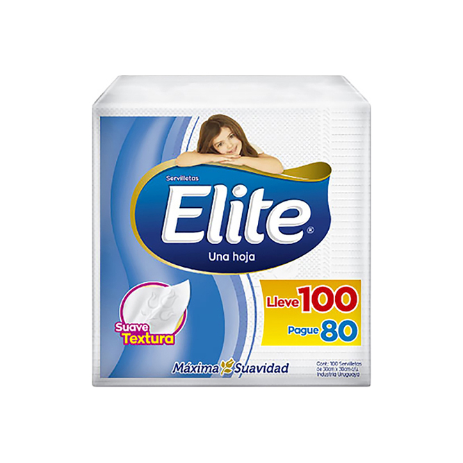 Servilletas de 30x30cm Elite 100 unidades