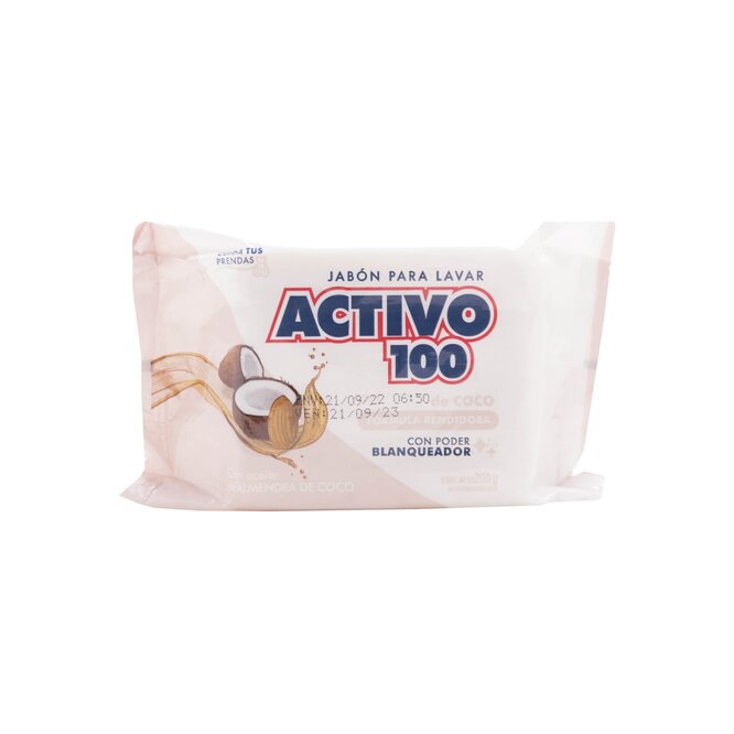 JABON P/LAVAR ACTIVO100 ACEIT/ALMEN 200G