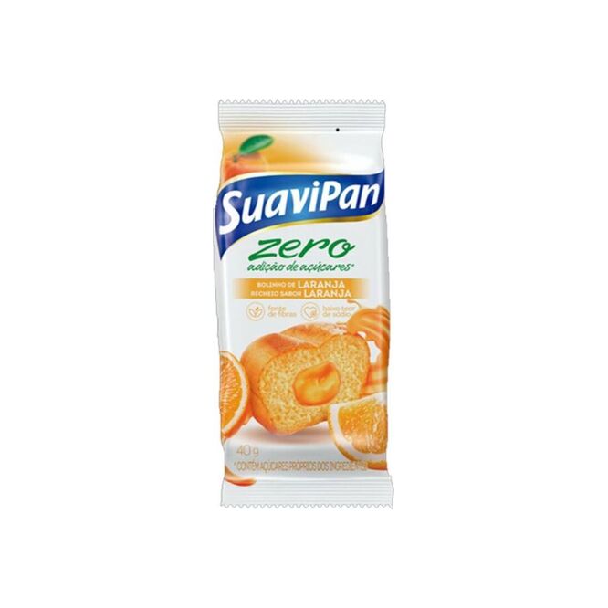Bizcocho sabor naranja sin azúcar Suavipan 40 gramos