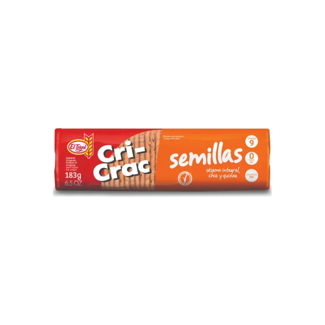 Galletita salada con semillas El Trigal 183 gramos