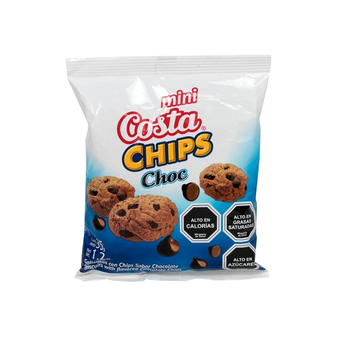 Galletitas mini chips chocolate Costa vizzio 35 gramos