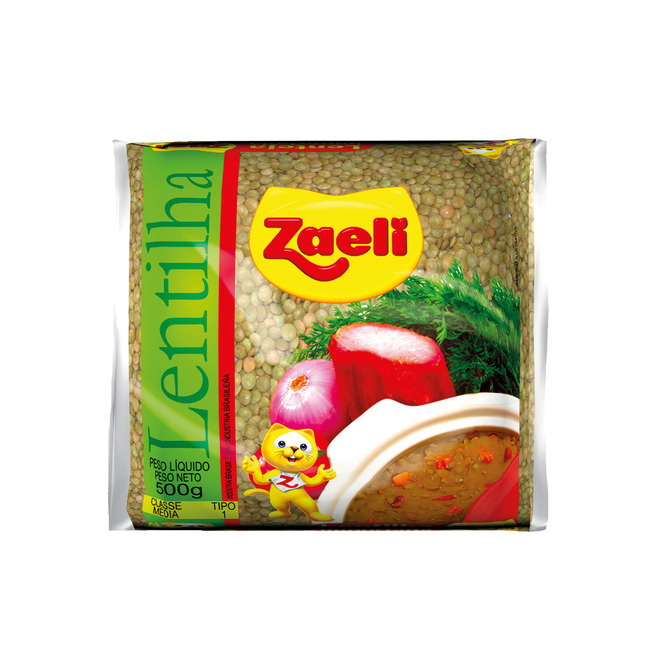 Lenteja en paquete Zaeli 500 gramos