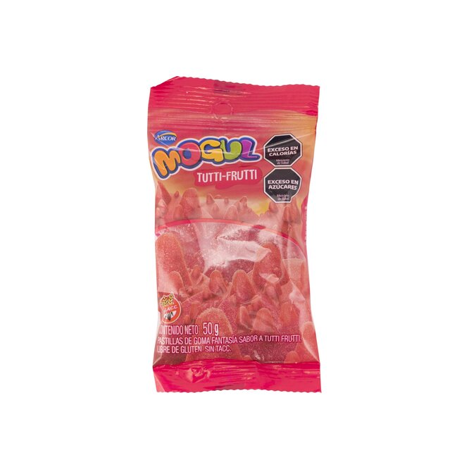 Goma sabor tutti frutti Mogul 50 gramos