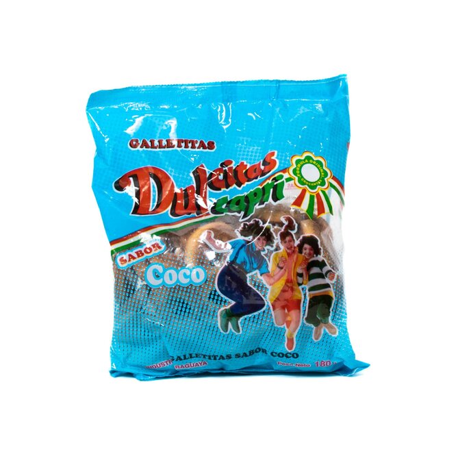 Galletitas dulcecitas de coco paquete Capri 180 gramos