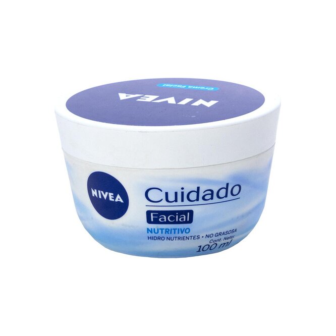 Crema cuidado nutritivo facial en frasco Nivea 100 ml