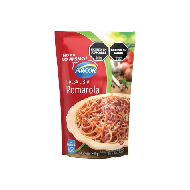Salsa lista pomarola Arcor 340 gramos