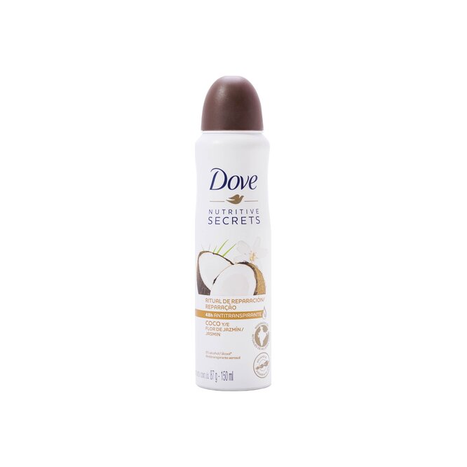 DESODORANTE DOVE COCO/FLOR/JAZ AER 150ML