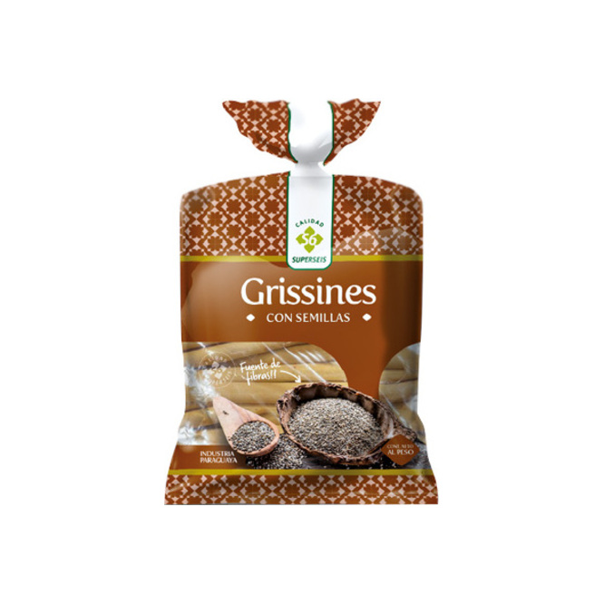Grissines con semillas en paquete Superseis por unidad