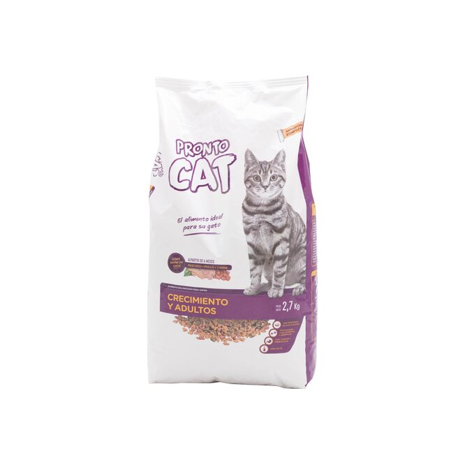 Alimento para gato crecimiento y adultos Pronto Cat 2,7 kilos