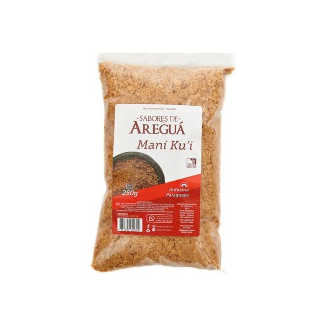 Maní tostado molido en paquete Sabores de Areguá 250 gramos