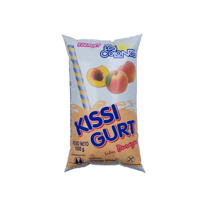 YOGHURT ENTERO DDURAZNO 1LT KISSI SACHE