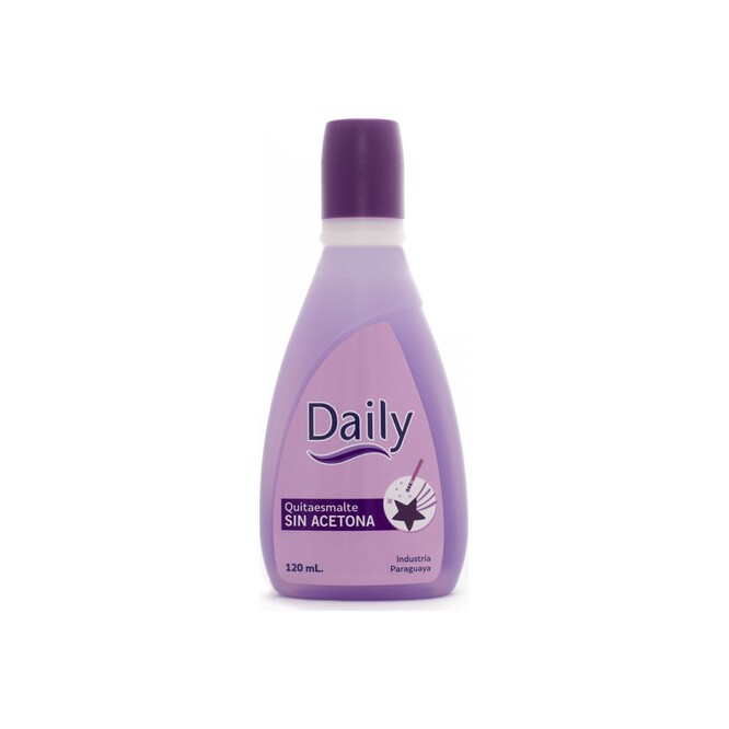 Quita esmalte sin acetona lila botella Daily 120 ml