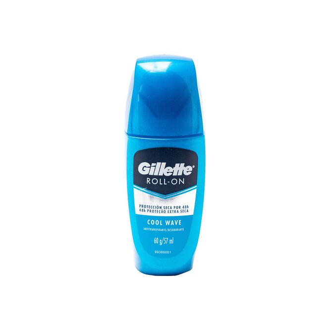 Desodorante antitranspirante cool wave en roll-on Gillette 60 gramos