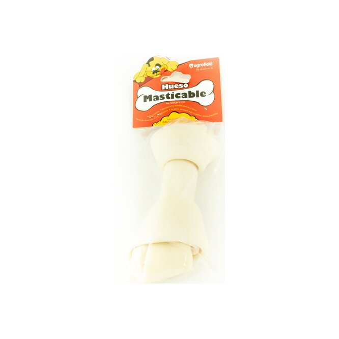 Hueso para perro masticable blanco N° 4 en paquete de 1 unidad Agrofield