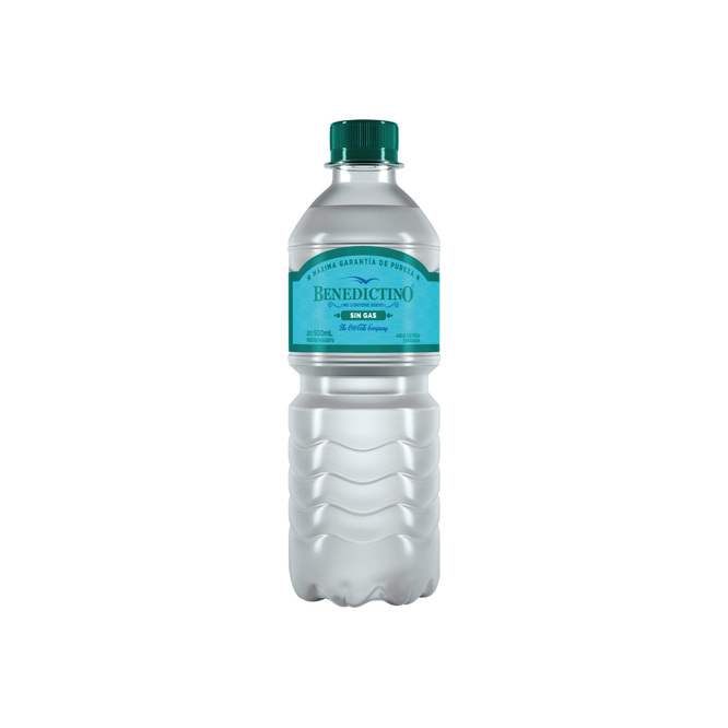 Agua Mineral Sin Gas en botella Benedictino 500 ml