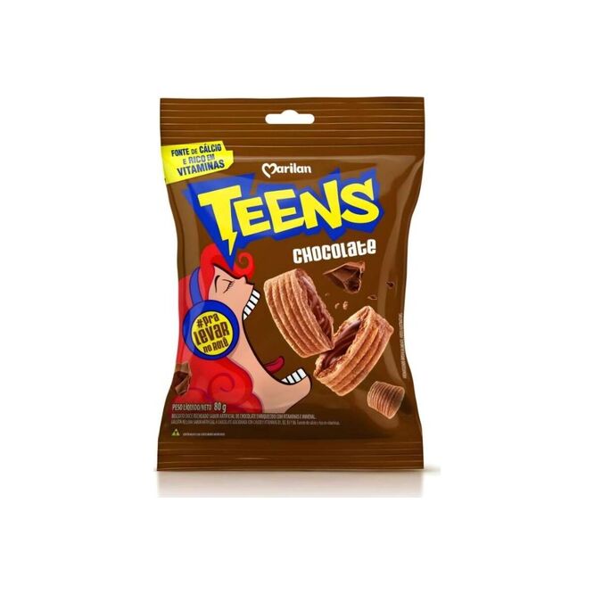 Galletitas de chocolate teens Marilan 80 gramos