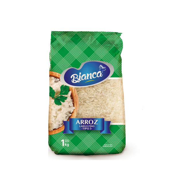 Arroz Largo Fino Tipo 3 Bianca 1 kilo
