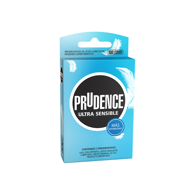 Preservativo ultra sensible Prudence 3 unidades