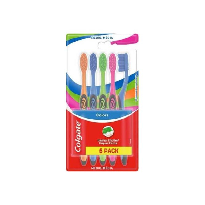 Cepillo dental 5 unidades colors Colgate