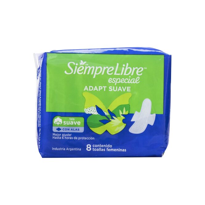 TOALLA HIG SIEMPR LIBRE ADAPT PLUS 8UN