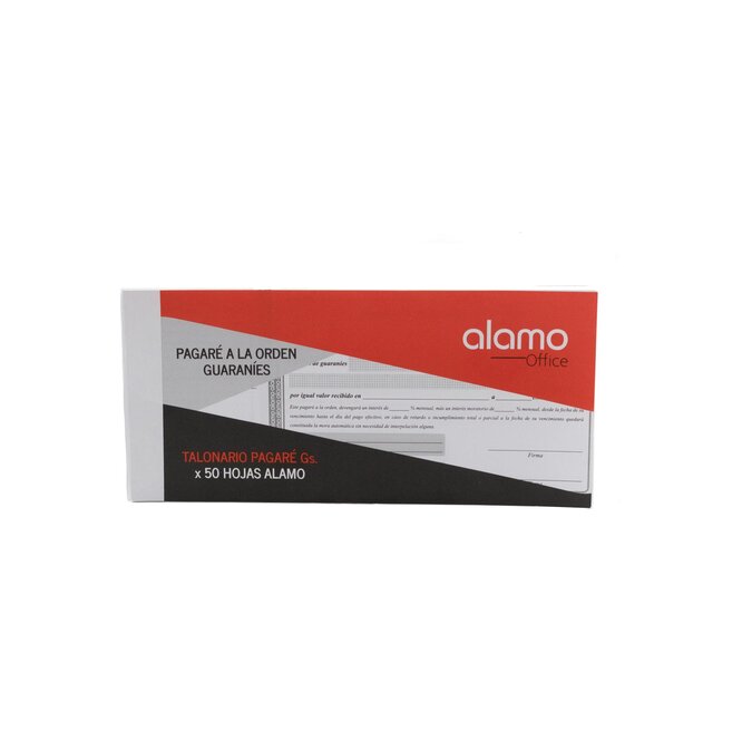 TALONARIO DE PAGARE GS 50 HOJAS ALAMO S/