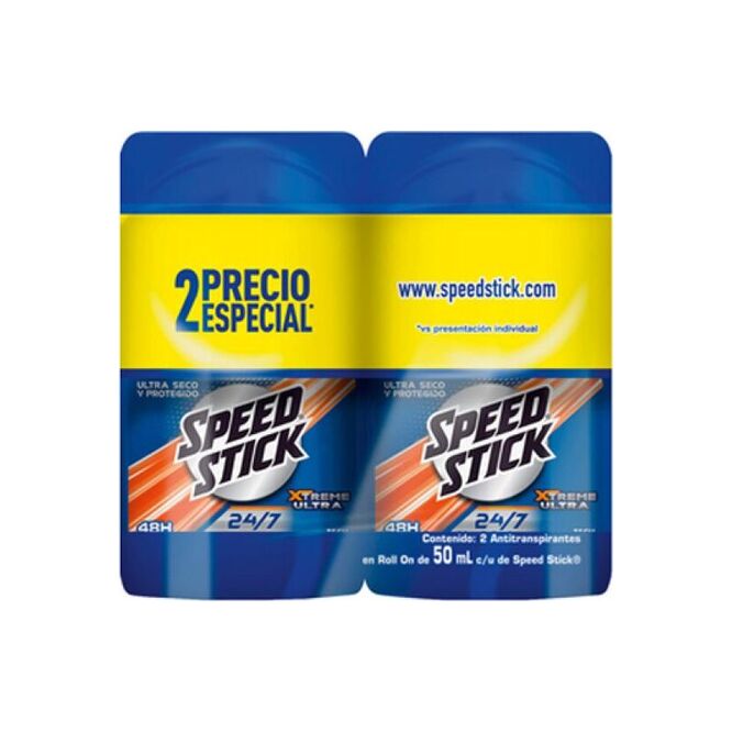 Desodorante Xtreme pack 2 unidades Speed Stick 50 ml