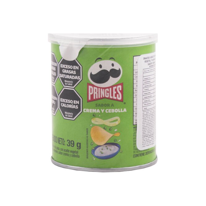 Papas fritas sabor crema y cebolla Pringles 37 gramos