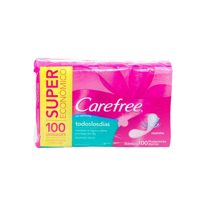 PROTECTOR DIARIO S/PERFUME CAREFREE 100U
