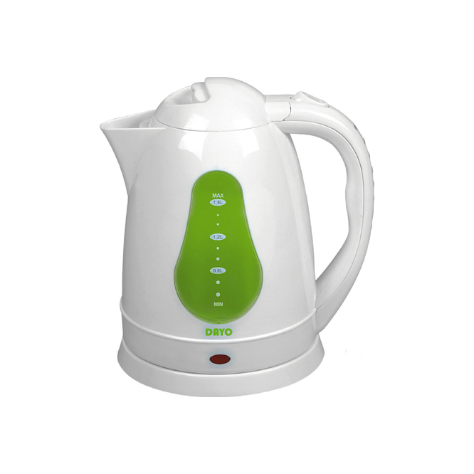 Hervidora eléctrica plástica color verde Dayo 1,8 litros