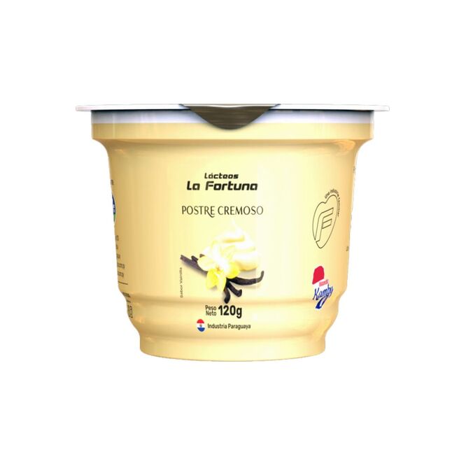 Postre sabor vainilla La Fortuna 120 gramos