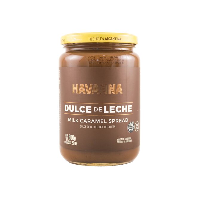 Dulce de leche en frasco Havanna 800 gramos