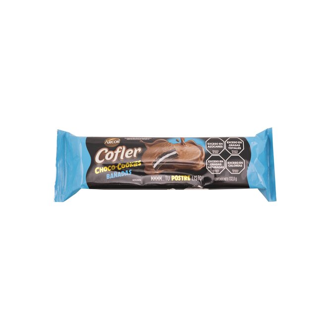 Galletita de chocolate relleno vainilla Cofler 132 gramos