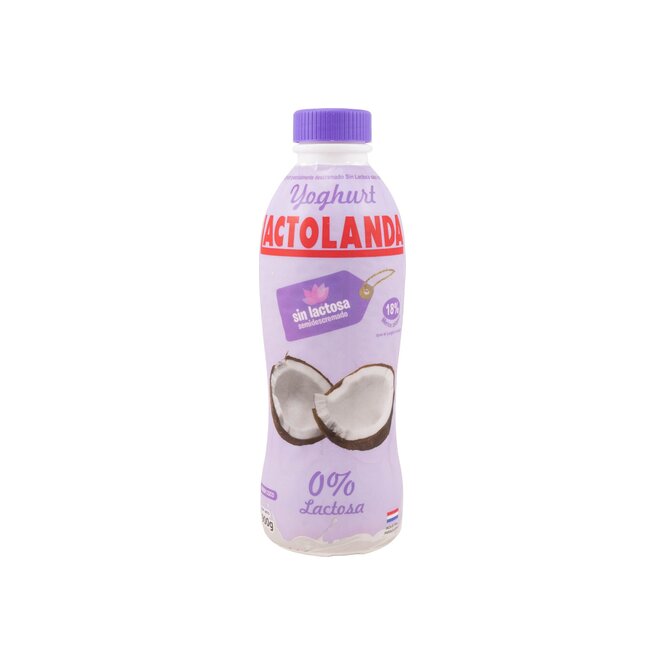 Yoghurt coco sin lactosa Lactolanda 900 ml