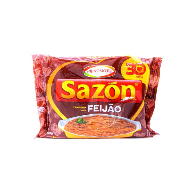 Tempero en polvo para feijão Sazón 60 gramos