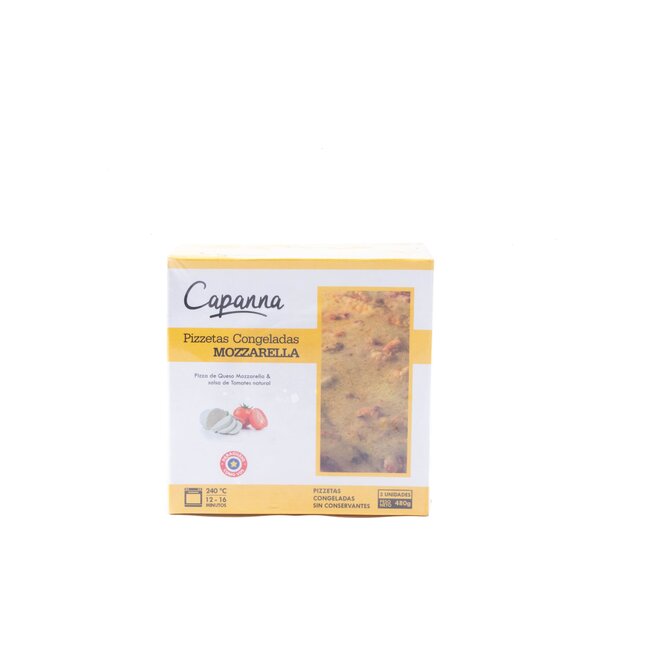 PIZZETAS MOZZARELLA 480GR CAPANNA CAJA