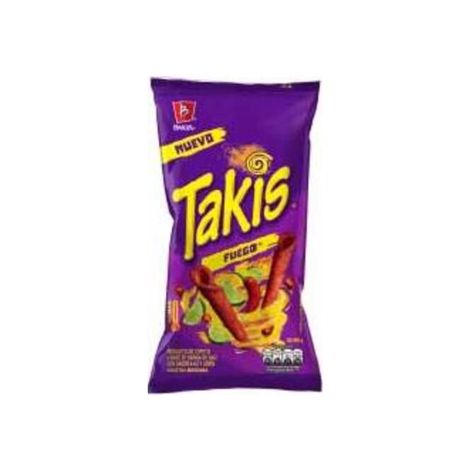 Snacks sabor ají y limón fuego Takis 200 gramos