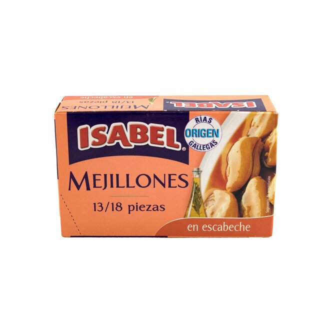 Mejillones en escabeche en lata Isabel 120 gramos