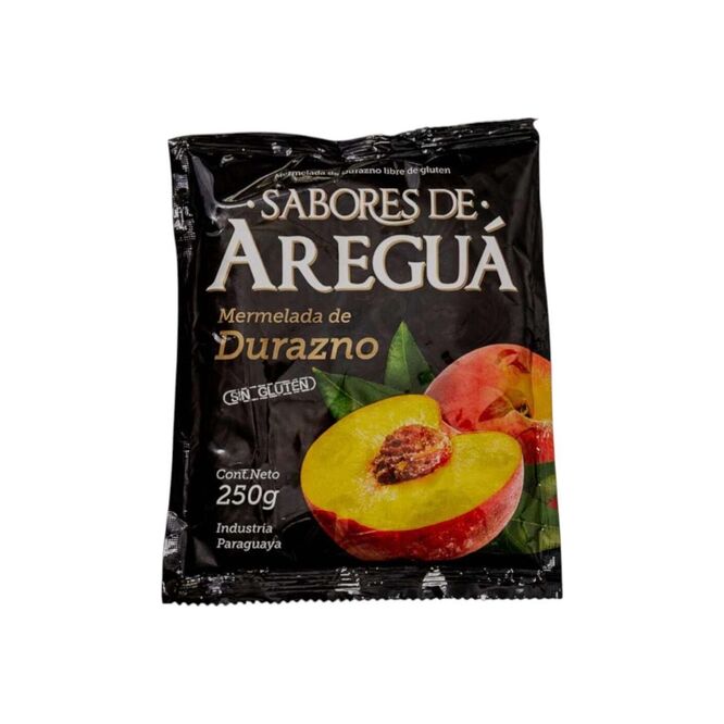 Mermelada de durazno en sachet Sabores de Areguá 250 gramos