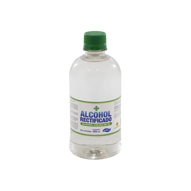Alcohol rectificado frasco Desingel 500 ml