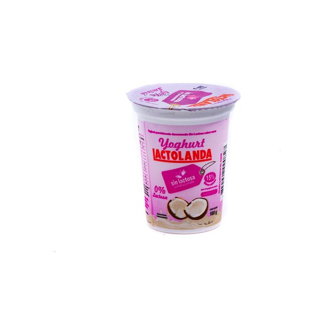 Yoghurt coco semidescremado sin lactosa Lactolanda 180 ml
