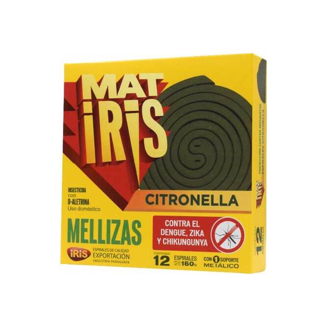 Espirales citronella en caja Matiris 12 unidades
