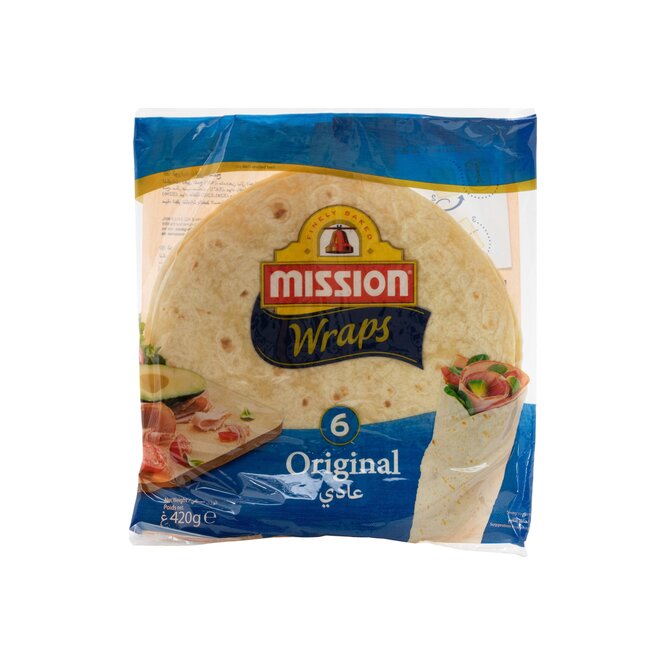 TORTILLAS ORIGINALES 6 MISSION 420GR PAQ