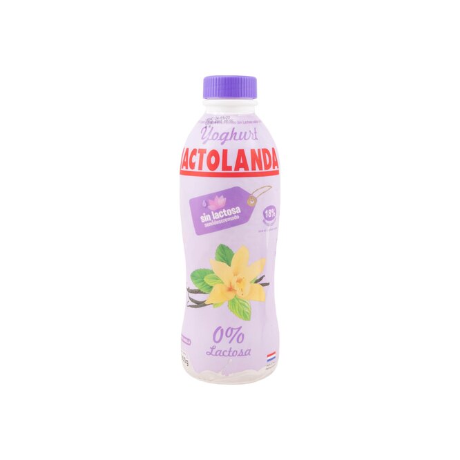 Yoghurt vainilla sin lactosa Lactolanda 900 ml