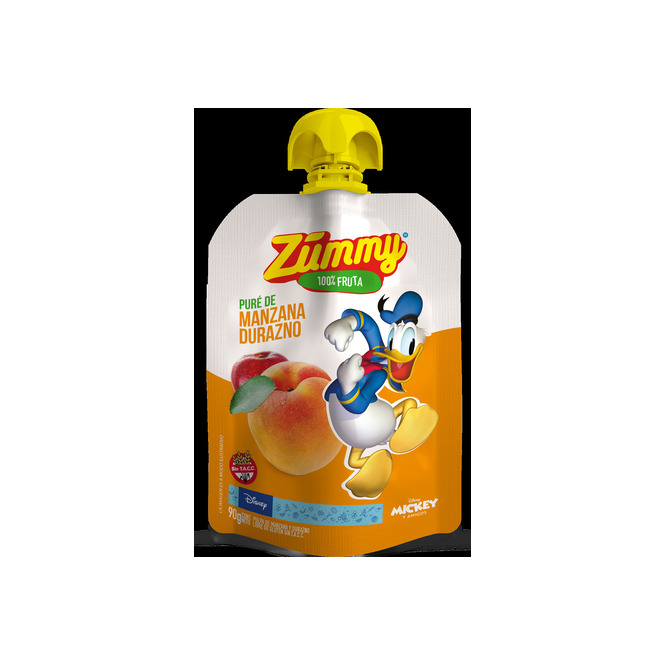 Puré de manzana y durazno Zummy 90 gramos
