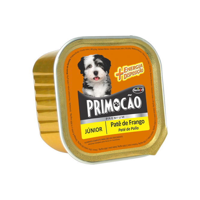 ALIMENTO P/ PERRO PRIMOCAO PREM PATE JUN